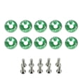 thumbnail image 2 of stanreset 10 Pieces Car Screws Washers Assortment Set Vehicle Bolts Decorative Washer Kit Automotive Automobile Spare Parts Green, 2 of 8
