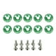 thumbnail image 5 of Sidaley Juego de arandelas de tornillos para coche de 10 piezas, juego surtido de arandelas decorativas, accesorios modificados para Verde 2piezas, 5 of 6