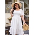 thumbnail image 3 of Vestido midi Keluummi de verano de talla grande para mujeres con curvas, 3 of 8
