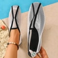 thumbnail image 5 of Miluxas Women's Breathable Mesh Slip-On Flats - Hollow Out Ballet Shoes, Lightweight Footwear for Daily & office Wear White 9.5(43), 5 of 9