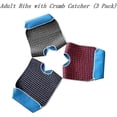 thumbnail image 3 of 3 Pack Adult Bibs With Crumb Catcher - Washable Adult Dining Bib, Large Adult, 3 of 5