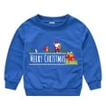 thumbnail image 1 of Tenues de Rentrée pour Filles Hiver Bébé Garçons Filles Noël Imprimé Dessin Animé Col Rond Pull Chandail en Molleton Ensemble de Détente Deux Pièces en Liquidation, 1 of 8