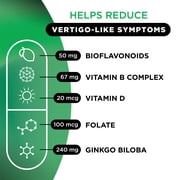 Lipo-Flavonoid Advanced Balance Support with Vitamin D3 for Vertigo Like Symptoms, Dizziness & Spinning, 30 Caplets