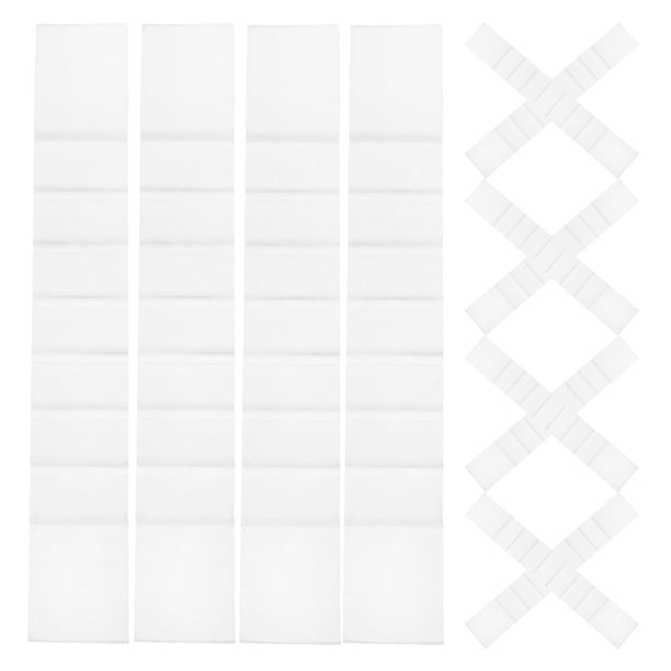 50 piezas de tiras de silicona adhesivas para perchas de madera antideslizantes