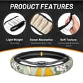 thumbnail image 2 of XMXT Vintage Yellow Pear Steering Wheel Cover, Elastic Non-Slip Universal Fit Car Decor Accessories Protector for Auto SUV Trucks, 2 of 8