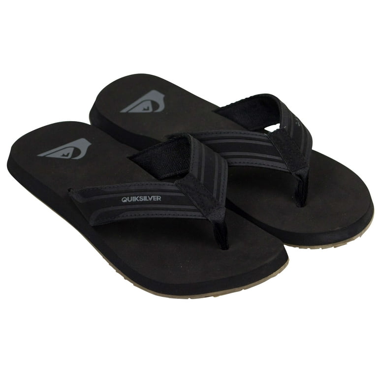 Quiksilver Mens Monkey Wrench Sandals Black Gray Tan Walmart