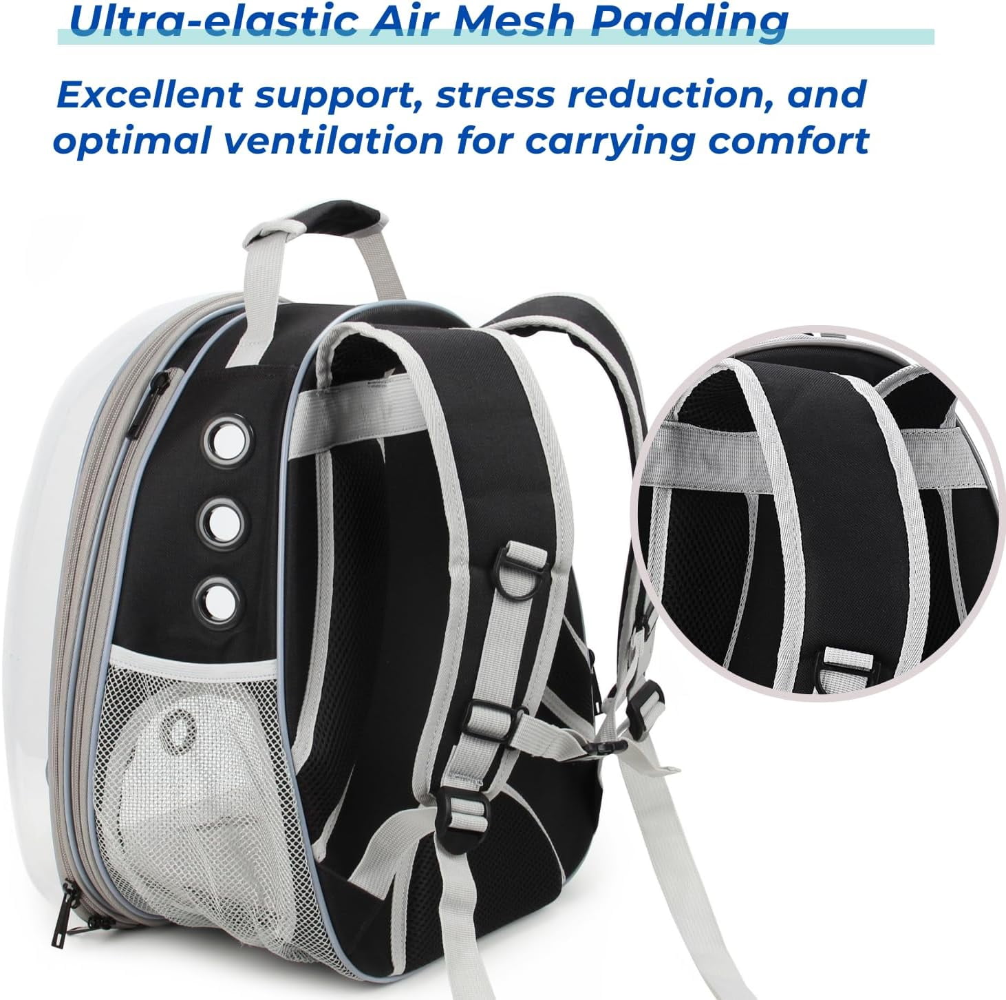 Expandable Bubble Pet Carrier for Cats and Small Dogs, Airline Approved Travel Backpack for Hiking, Walking & Outdoor Adventures – Cat Carrier Backpack