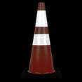 thumbnail image 5 of Reliancer 6PCS 28" Traffic Cones - PVC Safety Road Parking Cones with Black Weighted Base, 2 Reflective Collars - Fluorescent Orange Hazard Cones - Construction Cones for Traffic, Home Improvement, 5 of 8