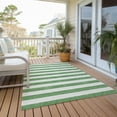 thumbnail image 6 of Addison Rugs Chantille Indoor/Outdoor Transitional Stripes Green Washable Rectangle Rug, 10' x 14', 6 of 6