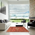 thumbnail image 7 of Ahgly Company Machine Washable Indoor Square Traditional Red Area Rugs, 3' Square, 7 of 7