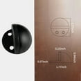 thumbnail image 3 of Butée de Porte Demi-Dôme Montage au Sol Perçage & Porte Auto-Adhésive, 3 of 8