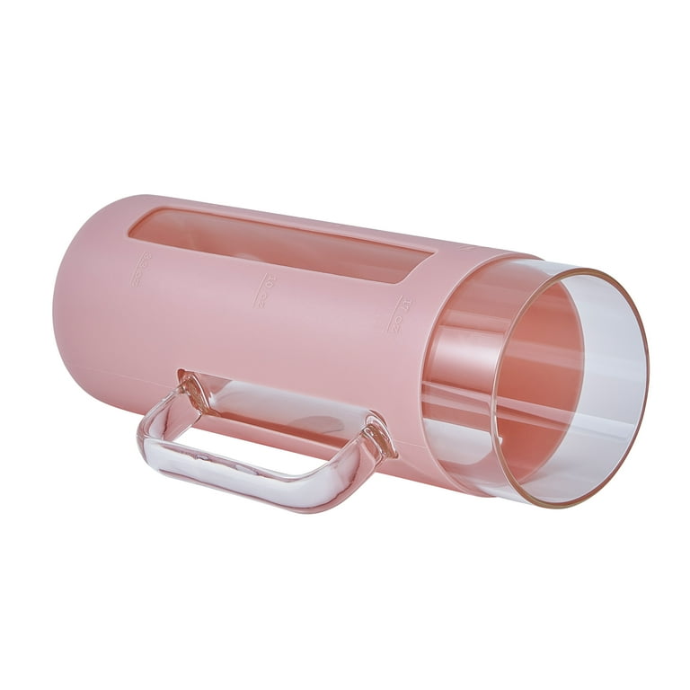 Mainstays Glass 22oz Tumbler with Pink Protective Silicone Sleeve, Bamboo  lid, Glass Straw - Walmart.com