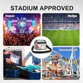 thumbnail image 5 of Clear Stadium Carry Bag, Adjustable Strap Plastic Security Purse, Mini Transparent Stadium Bags, Lightweight Top-Handle Handbag, Compliance Tote for Game & Concert Access,Red, 5 of 6