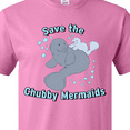 thumbnail image 4 of Inktastic Save the Chubby Mermaids with Cute Manatees T-Shirt, 4 of 5