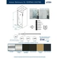 thumbnail image 2 of Aston Sdr965fruw-332780 Belmore Xl 80" High X 33" Wide Hinged Frameless Shower Door -, 2 of 7