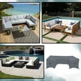 thumbnail image 6 of Patio U Shape Sofa Cover 12 Oz Waterproof - 100% UV & Weather Resistant Customize Outdoor Sofa Cover with Air Pockets and Drawstring with Snug Fit (33" H X 90" W x 30" D, Grey), 6 of 7