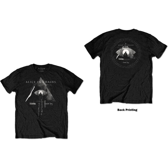 Men's Alice In Chains Fog Mountain T-shirt Small Black