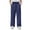 Navy1, variant on Lmnyox Wide Leg Sweatpants for Kids Loose Elastic Waist Drawstring Athletic Pants Open Bottom Cotton Joggers