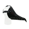 thumbnail image 2 of Masque Nasal Long Noir Clouté Plague Doctor avec Lentilles Fumée Halloween, 2 of 3