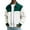 White, variant on Men's Pocket Zipper Jacket, Men's Sporty Plus Size Casual Jacket Army Green L