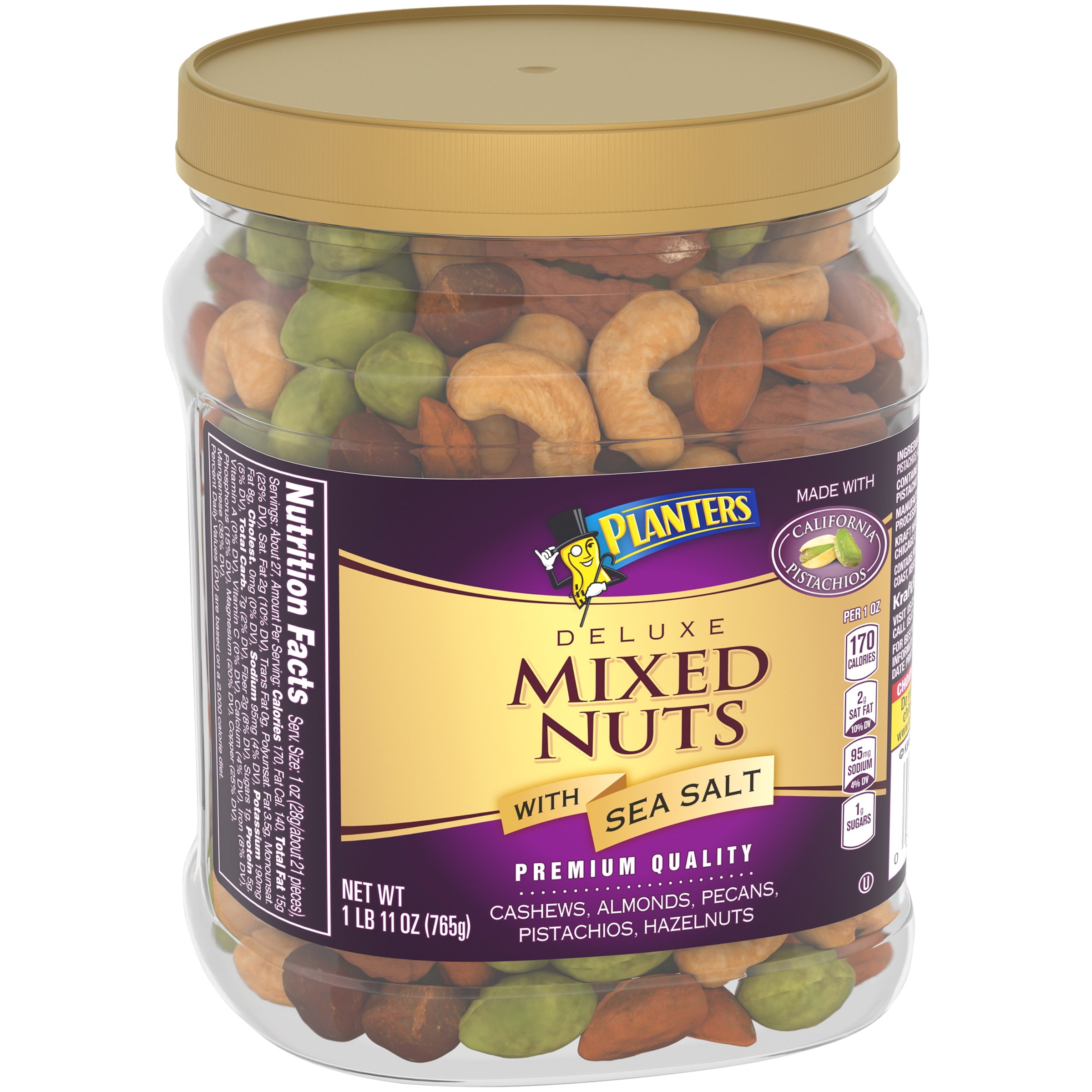 PLANTERS® A1 Sauce Flavored Roasted Deluxe Mixed Nuts 5.5 oz bag -  PLANTERS® Brand