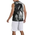 thumbnail image 2 of Xecao Running Horse print basketball shirt for both men and women, a unisex basketball jersey perfect for theme parties-XX-Large, 2 of 6
