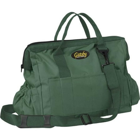 Gatsby 4-212555 14 x 10 in. Nylon Grooming Tote - Hunter Green