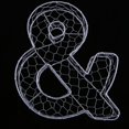 thumbnail image 3 of Romantic Iron Alphabet R Frame Wire Wreath Succulent Pot Wedding Decor, 3 of 6