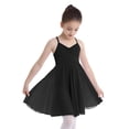 thumbnail image 2 of inhzoy Kids Girls Spaghetti Straps Criss Cross Back Chiffon Dance Leotard Dress, 2 of 4