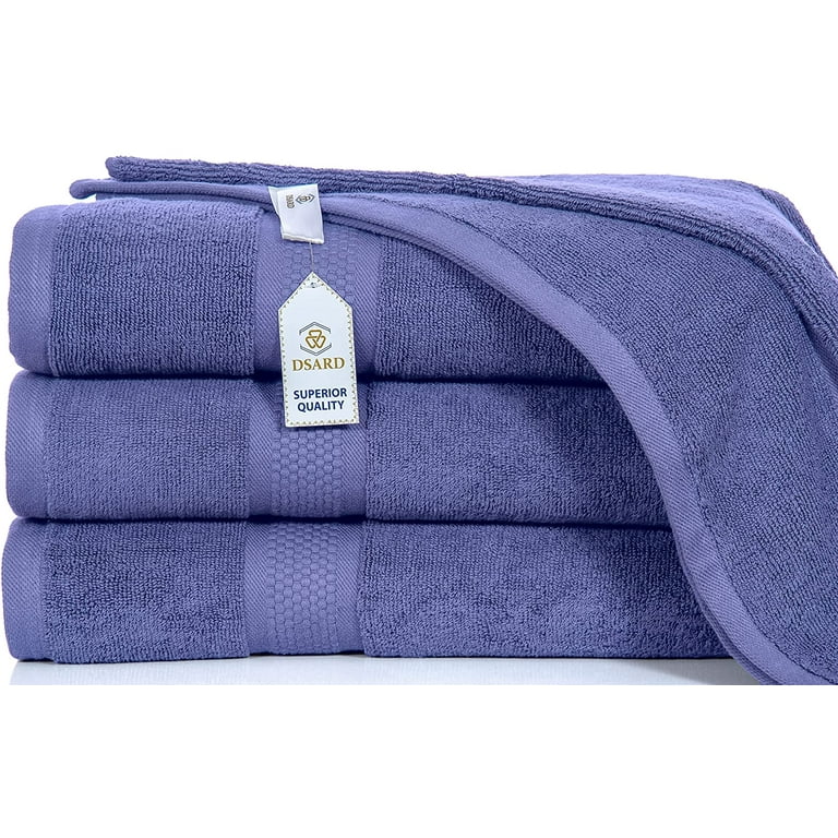 Bath Towels Set of 4, Spa Towels 100% Cotton, 600 GSM Bath Towels, Soft &  Absorbent Bathroom Towels by DSARD - Rose Pink