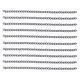 thumbnail image 1 of Cadenas de eslabones de cobre de 32,8 pies, para manualidades, cortes manuales, de metal, para banquetes, fabricación de joyas, color plata y negro., 1 of 14