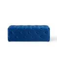 thumbnail image 5 of Modway Amour 48" Tufted Button Entryway Performance Velvet Bench in Navy, 5 of 9