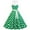 Green, variant on Elainilye Fashion Dresses for Women 2024 Casual Court Contrast High Collar Polka Dotted Large Dress Formal Dress,Blue