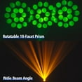 thumbnail image 5 of 18 Prism Moving Head DJ Light w/ Flight Case,4pcs Beam 8 Gobo LED Stage Light RGB Dazzling Effect DJ Lighting 12CH for Wedding Parties Club Disco, 5 of 14