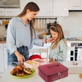 thumbnail image 4 of Xuewenshw Stylish And Convenient Lunch Handbag For Meals Meal Prep Container 2 Compartments, 4 of 6