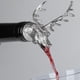thumbnail image 4 of Vertedor de vino con forma de cabeza de ciervo, tapón de botella de animal, vertedor de licor de vino creativo para Bar, fiesta, restaurante (plata), 4 of 5