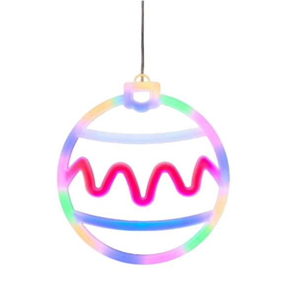 LED Christmas Decorative Lights, Neon Lights for Holiday Decorations, USB Powered LED Neon Light for Shopping Mall, Bedroom, Living Room, and Christmas Tree