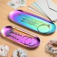 thumbnail image 5 of Stainless Steel Decorative Tray, Jewelry Dish Cosmetics Organizer Bathroom Clutter Serving Platter Small Storage Tray, 5 of 5