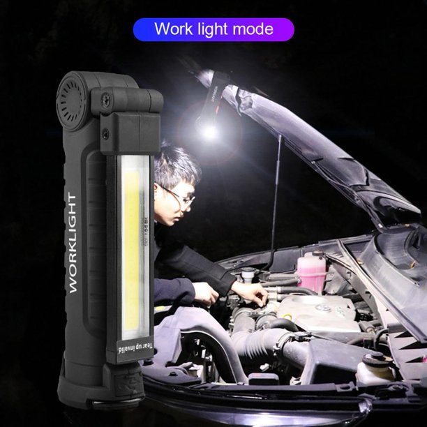 Lámpara Linterna portátil COBrecargabletrabajocampingantorchaluz plegable (L) Ehuebsd Para estrenar