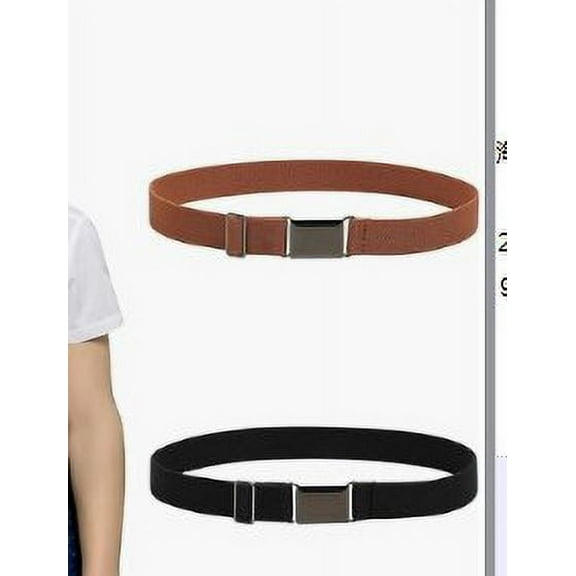 2pcs Boy Stretchy Belt Children Toddler Elastic Belt Adjustable Waist Belt