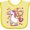 Banana and Yellow, variant on Inktastic Daddy's Girl Unicorn Girls Baby Bib