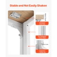 thumbnail image 5 of KFFKFF Foldalbe Desk, 31.5" Small Desk with Storage Hooks, Space-Saving Computer Desk for Home Office, Simple Assembly, Oak Finish, 5 of 9