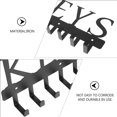 BESTYASH Black Wall Mount Key Holder Rack with Sturdy Iron Hooks for ...