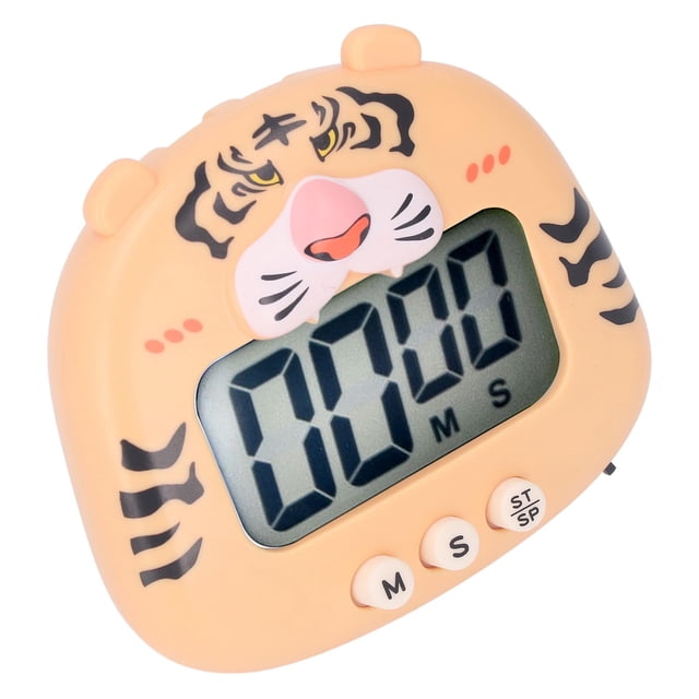Temporizadores Digitales De Cocina, Cuenta Regresiva, Alerta De Flash Con Sonido De Animales De Dibujos Animados Con Soporte Para Enseñanza De Cocina