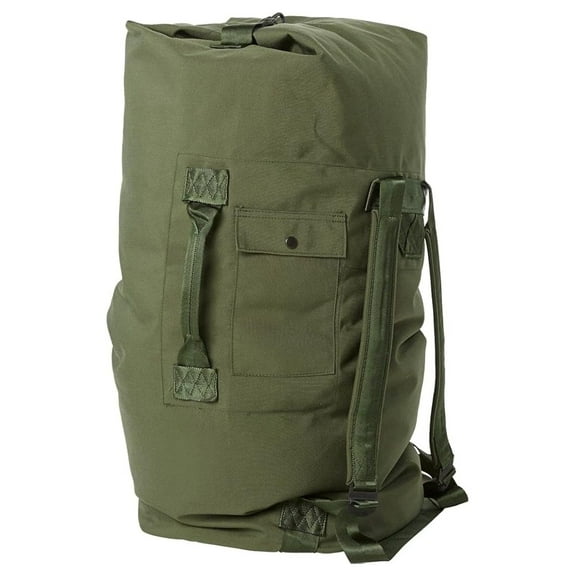 Military Outdoor Clothing Previously Issued Government Olive Drab Cordura 2 Strap Duffle Bag