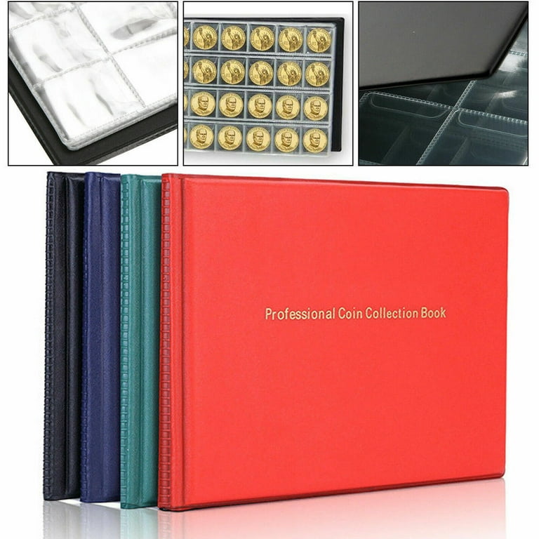 240 Pocket Coin Collection Book Storage Holder Money Penny Album Organize  Folder