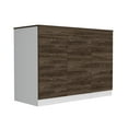 thumbnail image 2 of Boahaus Bayonne Kitchen Base Cabinet, White - Walnut, 2 of 5