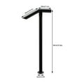 thumbnail image 2 of Metal Handrail Single Post Handrail Iron Handrail for 1-2 Step Stairs Railing, 2 of 16