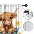 thumbnail image 4 of Blackout Kids Curtains,Highland Cow and Sunflower Childrens Insulated Curtains Set Of 2,Bedroom Essentials,Toddler Room Decor 42x54in(106x137cm), 4 of 4