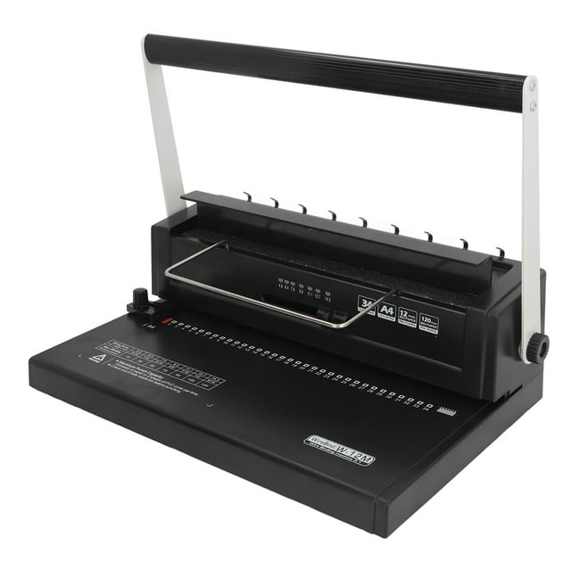 Binding Machine, 34 Square Holes Binding Machine Spiral Coil Binder for Office